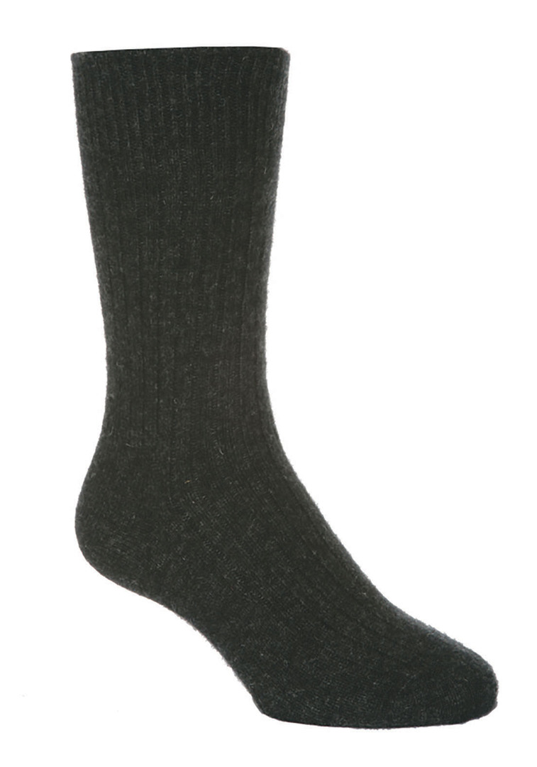 Merino Possum Unisex Rib Plain Sock image 1